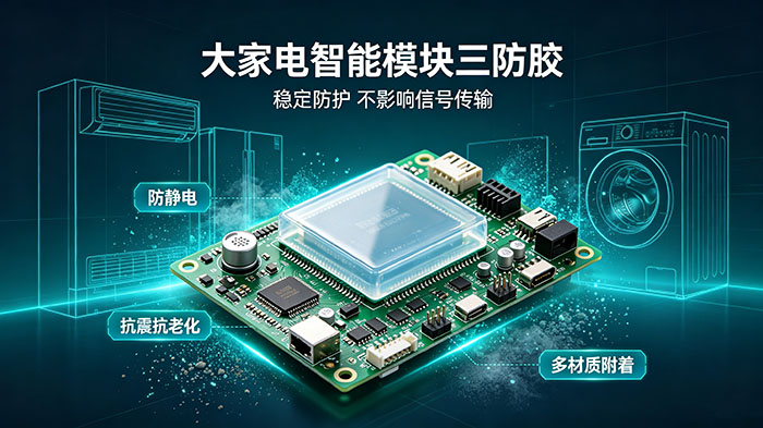 大家电智能模块三防胶|有机硅树脂防静电防护胶解决方案