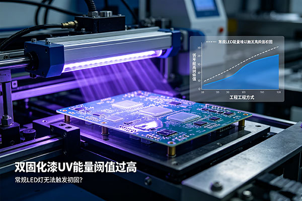 双固化漆UV能量阈值过高?常规LED灯无法触发初固的工程解决方案 双固化漆UV能量阈值过高?常规LED灯无法触发初固的工程解决方案