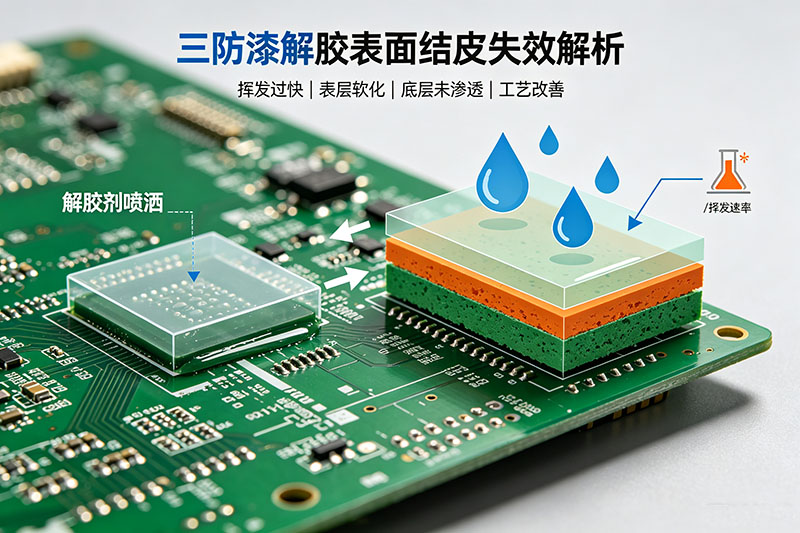 解胶剂解胶时表面快速挥发结皮、表层漆软化底层未接触药剂的工程解析 解胶剂解胶时表面快速挥发结皮、表层漆软化底层未接触药剂的工程解析
