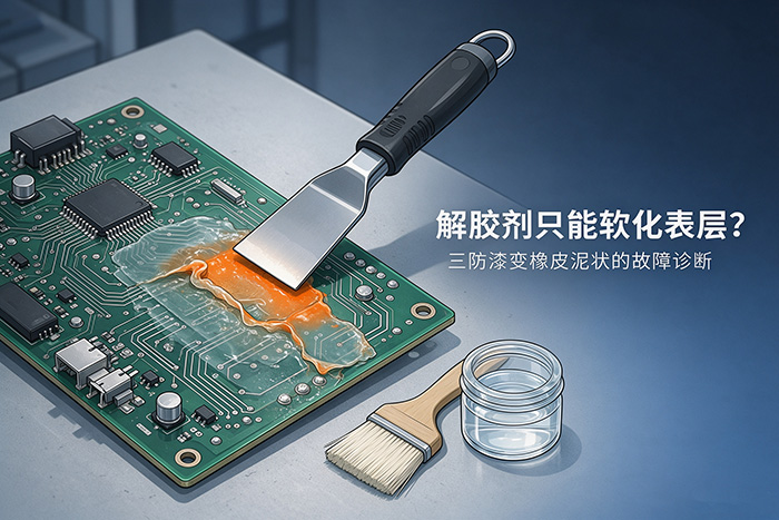 解胶剂只能软化表层、三防漆变橡皮泥状?行业故障诊断与处理指南 解胶剂只能软化表层、三防漆变橡皮泥状?行业故障诊断与处理指南