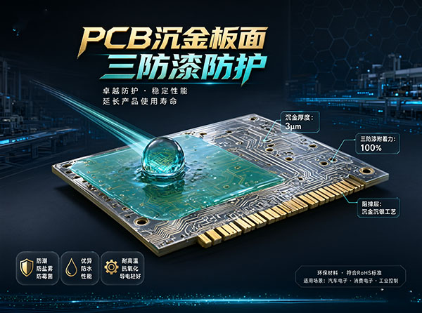 PCB沉金板面三防漆长期剥离脱落原因及解决方案 PCB沉金板面三防漆长期剥离脱落原因及解决方案