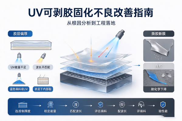 UV可剥胶固化不良的五大根因与工程改善指南